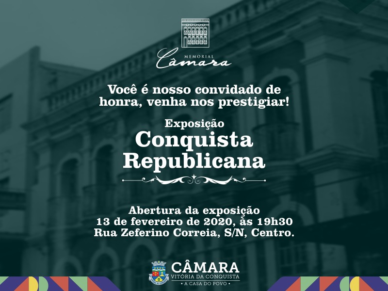Imagem Memorial Câmara lança a exposição “Conquista Republicana” na próxima quinta-feira