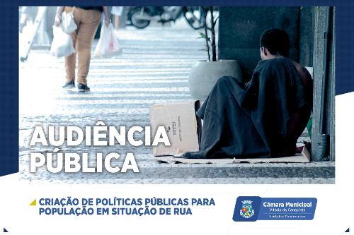 Imagem Câmara Municipal discute políticas públicas para a população de rua
