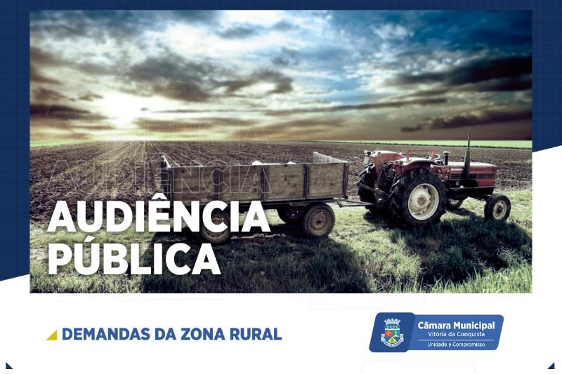Imagem Comissão de Agricultura da Câmara realiza audiência pública sobre demandas da Zona Rural