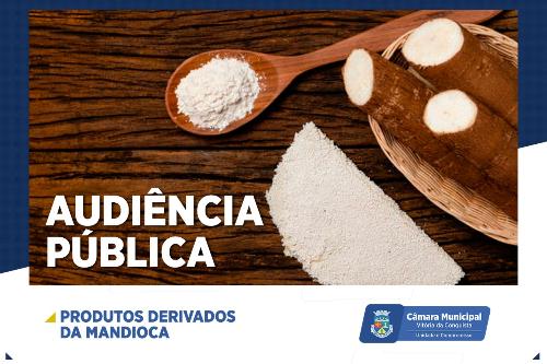 Imagem Câmara debate políticas públicas de apoio à produção e venda de produtos derivados da mandioca