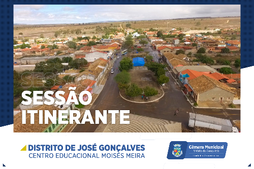 Imagem Câmara Municipal realiza Sessão Itinerante em José Gonçalves nesta quarta-feira