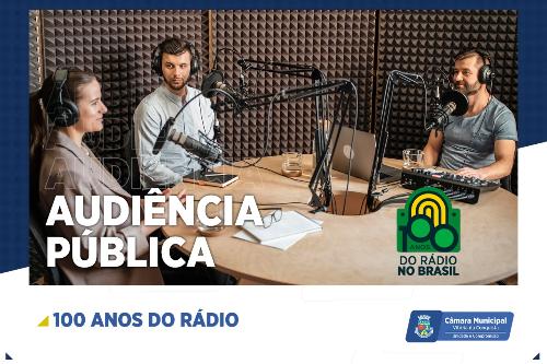 Imagem Câmara Municipal celebra cem anos do rádio no Brasil