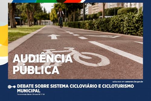 Imagem Cicloturismo será tema de audiência pública na Câmara Municipal