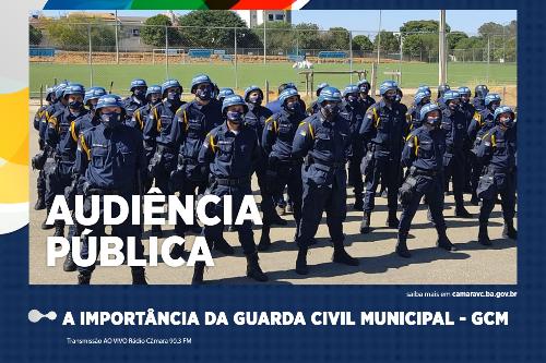 Imagem Guarda Municipal de Vitória da Conquista será tema de audiência pública na Câmara