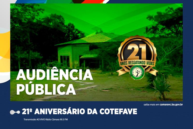 Imagem Câmara comemora 21 anos da Cotefave em Audiência Pública