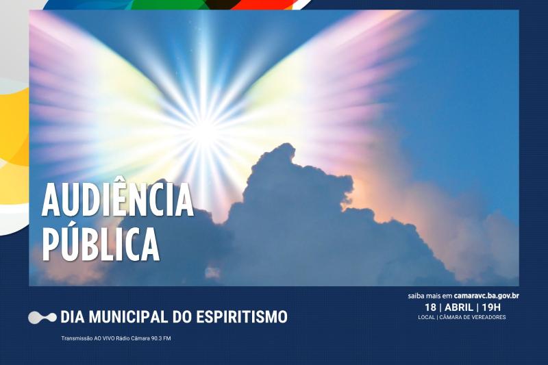 Imagem A Câmara Municipal realiza Audiência Pública em comemoração ao Dia Municipal do Espiritismo