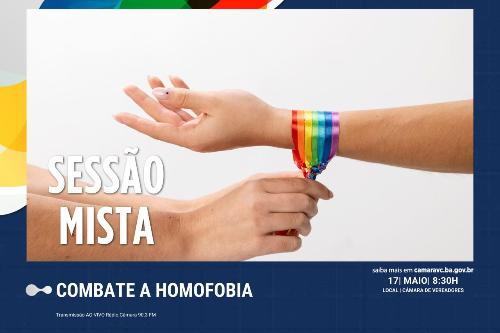 Imagem Sessão Especial da Câmara celebra Dia Internacional contra Homofobia, Transfobia e Bifobia