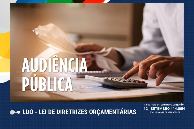 Imagem Câmara realiza segunda Audiência Pública para debater a Lei de Diretrizes Orçamentárias