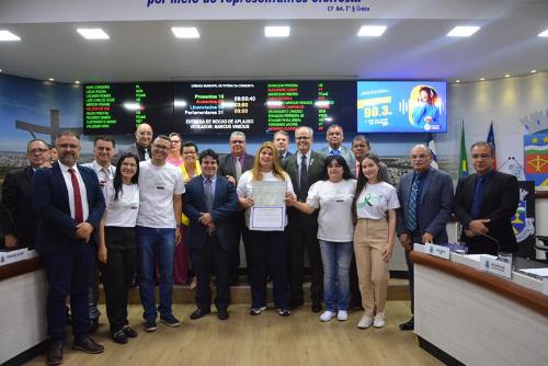 Imagem Câmara Municipal homenageia Organização de Procura de Órgãos