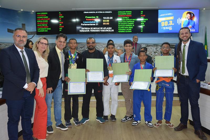 Imagem Projeto social de Jiu Jitsu é homenageado na Câmara