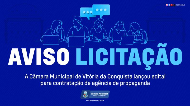 Imagem Câmara lança edital para contratação de agência de publicidade