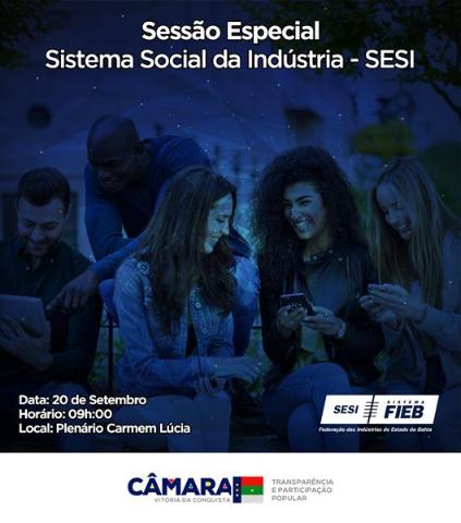 Imagem Apoio do SESI a projetos sociais é tema de sessão especial