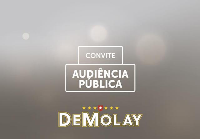 Imagem Câmara realiza audiência pública em comemoração ao Dia Municipal da Ordem DeMolay