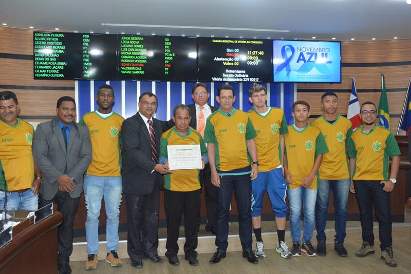 Imagem MOÇÃO DE APLAUSO: Câmara homenageia Escolinha de Futebol do Guarani